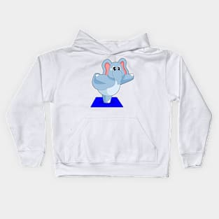 Elephant Yoga Fitness Gymnastics Kids Hoodie